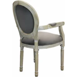 Poltrona Vintage In Velluto Di Design Moderno Vintage Cm 55x46x96 H -Negozio al dettaglio VIDAXL || HOMCOM || Songmics 42230618 4