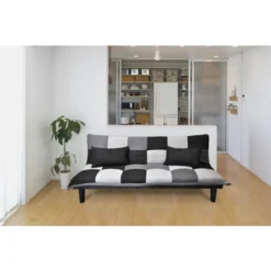 Divano Letto Clic Clac Mod. Russell In Tessuto Grigio Scuro-chiaro-nero 9 Divano Letto Clic Clac Mod. Russell In Tessuto Grigio Scuro-chiaro-nero -Negozio al dettaglio VIDAXL || HOMCOM || Songmics 45297416 5