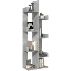 Libreria Grigio Cemento 48x25,5x140 Cm In Truciolato VidaXL 8 Libreria Grigio Cemento 48x25,5x140 Cm In Truciolato VidaXL -Negozio al dettaglio VIDAXL || HOMCOM || Songmics 45300276 4
