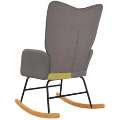 Sedia A Dondolo In Tessuto Patchwork VidaXL 9 Sedia A Dondolo In Tessuto Patchwork VidaXL -Negozio al dettaglio VIDAXL || HOMCOM || Songmics 46304855 5