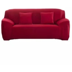 Copridivano 2 Posti Elasticizzato Rosso, 145-185 Cm