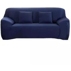 Copridivano 2 Posti Elasticizzato Blu, 145-185 Cm