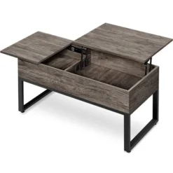 Yaheetech Tavolino Da Caffè Sollevabile Ripiano Alzabile E Allungabile Tavolo Da Salotto Elevabile Moderno Da Divano Multiuso 122 X 50 X 49-61 Cm Talpa