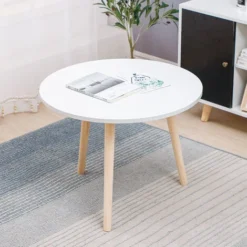 Set Di 3 Tavolini Bassi Da Salotto In Legno Tavolino Divano Di Caffè In MDF Bianco, -Negozio al dettaglio VIDAXL || HOMCOM || Songmics 47301077 5