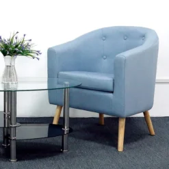 Divano,Poltrona Lounge Chair 64 X 60 X 70cm ,mobili Soggiorno Poltrona,blu -Negozio al dettaglio VIDAXL || HOMCOM || Songmics 47301276 5