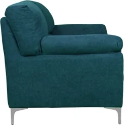 Divano In Tessuto A 2 Posti 146 Cm Braccioli Imbottito GIADA Petrolio -Negozio al dettaglio VIDAXL || HOMCOM || Songmics 48586469 4