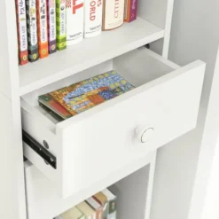 SoBuy Armadio Colonna Salvaspazio Mobiletto Salvaspazio Scaffale Alto Cassettiera Bagno Mobiletto Bagno STR10-W -Negozio al dettaglio VIDAXL || HOMCOM || Songmics 48887871 3