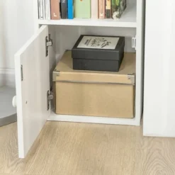 SoBuy Armadio Colonna Salvaspazio Mobiletto Salvaspazio Scaffale Alto Cassettiera Bagno Mobiletto Bagno STR10-W -Negozio al dettaglio VIDAXL || HOMCOM || Songmics 48887871 4