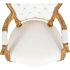 Poltrona Barocca 73x50x51 Cm Sedie Luigi XVI Stile Francese Poltroncina Camera Da Letto Poltrona Camera Bianca -Negozio al dettaglio VIDAXL || HOMCOM || Songmics 49189220 4