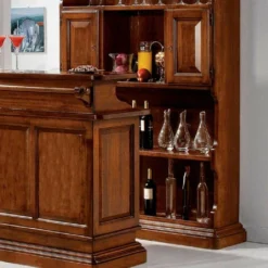 MOBILI 2G - MOBILE BAR CLASSICO ARTE POVERA IN LEGNO DI PIOPPO TINTA NOCE 9 MOBILI 2G - MOBILE BAR CLASSICO ARTE POVERA IN LEGNO DI PIOPPO TINTA NOCE -Negozio al dettaglio VIDAXL || HOMCOM || Songmics 50391811 5