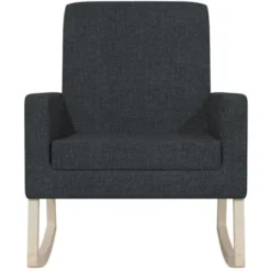 Sedia A Dondolo Nera In Tessuto VidaXL 8 Sedia A Dondolo Nera In Tessuto VidaXL -Negozio al dettaglio VIDAXL || HOMCOM || Songmics 50821577 4