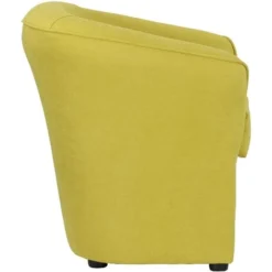 Poltrona A POZZETTO Tessuto, Made In Italy Colore Tessuto Giallo -Negozio al dettaglio VIDAXL || HOMCOM || Songmics 50898293 3