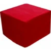 POOF FOUTON IN MICROFIBRA DIVENTA LETTO SINGOLO ROSSO