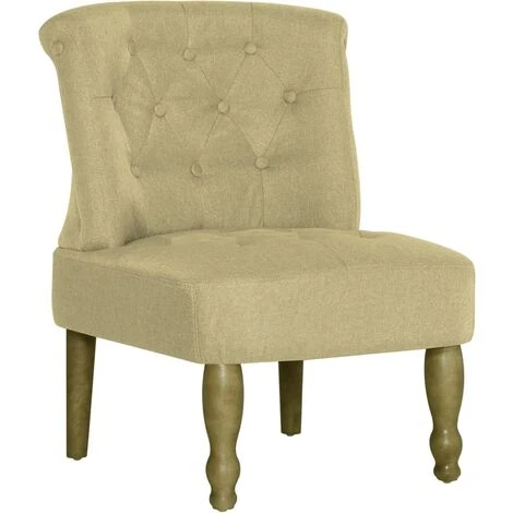 Poltrona In Stile Francese Verde In Tessuto 2 Poltrona In Stile Francese Verde In Tessuto - immagine 2