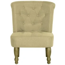 Poltrona In Stile Francese Verde In Tessuto 7 Poltrona In Stile Francese Verde In Tessuto -Negozio al dettaglio VIDAXL || HOMCOM || Songmics 51110481 3