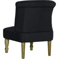 Poltrona In Stile Francese Nero In Tessuto -Negozio al dettaglio VIDAXL || HOMCOM || Songmics 51110530 5