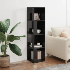 Armadio Angolare Nero Lucido 33x33x132 Cm In Truciolato -Negozio al dettaglio VIDAXL || HOMCOM || Songmics 51121314 3