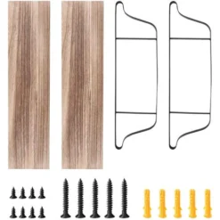 Scaffale Mensole Da Parete Mensole Da Muro Libreria Muro In Metallo Legno Design Industriale Moderno A 2 Livelli -Negozio al dettaglio VIDAXL || HOMCOM || Songmics 51189442 5