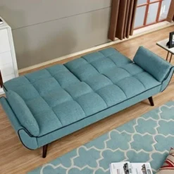 Divano Letto Clic Clac In Tessuto Imbottito L. 220 Cm- Erika -Negozio al dettaglio VIDAXL || HOMCOM || Songmics 51203941 4