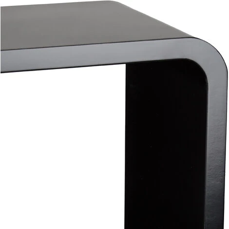 Relaxdays 1002192946 Tavolino Da Salotto E Comodino Basso, HxLxP: 50 X 53 X 20 Cm, Moderno, Legno MDF, Nero 4 Relaxdays 1002192946 Tavolino Da Salotto E Comodino Basso, HxLxP: 50 X 53 X 20 Cm, Moderno, Legno MDF, Nero - immagine 4