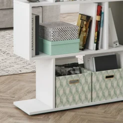 Scaffale Divisorio Piccolo „Levio“ Bianco Con 3 Scomparti Vicco -Negozio al dettaglio VIDAXL || HOMCOM || Songmics 52052708 5