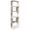 Scaffale Divisorio Sonoma/bianco Con 5 Scomparti Vicco