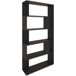 Scaffale Divisorio Grande Nero Con 5 Scomparti Vicco