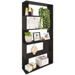 Scaffale Divisorio Grande Nero Con 5 Scomparti Vicco -Negozio al dettaglio VIDAXL || HOMCOM || Songmics 52052908 4