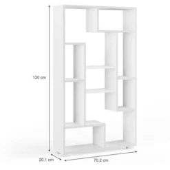 Scaffale „Domus“ Bianco Con 9 Scomparti Vicco -Negozio al dettaglio VIDAXL || HOMCOM || Songmics 52053072 3