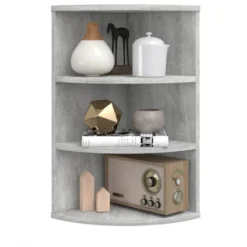 Scaffale Angolare „Ecki“ Calcestruzzo Vicco -Negozio al dettaglio VIDAXL || HOMCOM || Songmics 52053553 4