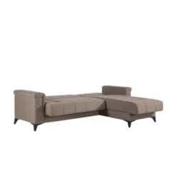 Divano Letto Ad Angolo 254X152 Cm Dubai Colore Marrone Marrone -Negozio al dettaglio VIDAXL || HOMCOM || Songmics 52061133 3