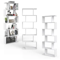 Scaffale Divisorio „Levio“ Bianco Con 6 Scomparti Vicco -Negozio al dettaglio VIDAXL || HOMCOM || Songmics 52465510 4