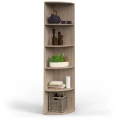 Scaffale Angolare „Ecki“ Sonoma A 5 Scomparti Vicco -Negozio al dettaglio VIDAXL || HOMCOM || Songmics 52467309 4