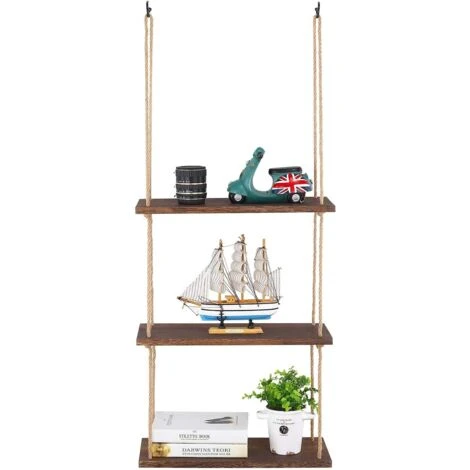 Mensole Sospese Da Muro Mensole Da Parete Mensole Con Corda 3 Ripiano Per Camera 1 Mensole Sospese Da Muro Mensole Da Parete Mensole Con Corda 3 Ripiano Per Camera