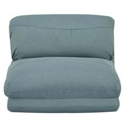 Nova Pouf Relax Poltrona Trasformabile In Letto Rivestimento In Tessuto Schiuma Colore : Grigio-Blu -Negozio al dettaglio VIDAXL || HOMCOM || Songmics 54080909 5