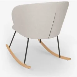 Sedia A Dondolo Moderna Poltrona Soggiorno Legno Cuscino Houpa -Negozio al dettaglio VIDAXL || HOMCOM || Songmics 54101771 4