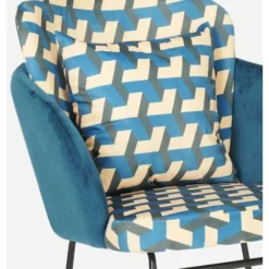 Sedia A Dondolo Moderna Velluto Poltrona Soggiorno Cuscino Modelis -Negozio al dettaglio VIDAXL || HOMCOM || Songmics 54101773 5