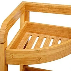 Mensola Angolare A 3 Ripiani In Bambu 33x23x61cm -Negozio al dettaglio VIDAXL || HOMCOM || Songmics 54353634 5