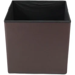 Todeco Panca Pieghevole In Pelle, Ottomana Pieghevole Per Conservare - Carico Massimo: 150 Kg - Materiale: Finta Pelle - Cucita E Con Finitura Trapuntata, 38 X 38 X 38 Cm, Marrone -Negozio al dettaglio VIDAXL || HOMCOM || Songmics 54376699 5