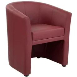 Poltrona A Pozzetto Dada In Ecopelle Bordeaux