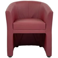 Poltrona A Pozzetto Dada In Ecopelle Bordeaux -Negozio al dettaglio VIDAXL || HOMCOM || Songmics 55525117 3