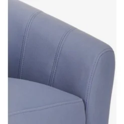 Poltrona Design A Pozzetto Similpelle Soggiorno Ufficio Seashell Soft Colore: Azzurro -Negozio al dettaglio VIDAXL || HOMCOM || Songmics 57114578 5