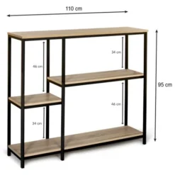 Scaffale Libreria DETROIT Design Industriale -Negozio al dettaglio VIDAXL || HOMCOM || Songmics 57241784 3
