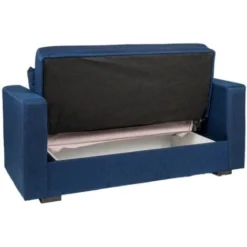 Divano Letto Nora 2 Posti Tessuto Blu, 152x80x87 Cm -Negozio al dettaglio VIDAXL || HOMCOM || Songmics 57774038 4