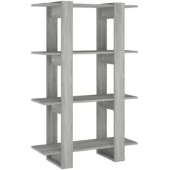 Libreria/Divisorio Grigio Sonoma 80x30x123,5 Cm VidaXL