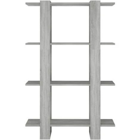 Libreria/Divisorio Grigio Sonoma 80x30x123,5 Cm VidaXL 5 Libreria/Divisorio Grigio Sonoma 80x30x123,5 Cm VidaXL - immagine 5
