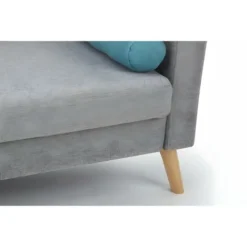 Divano 2 Posti In Tessuto Grigio Melange - TATUM -Negozio al dettaglio VIDAXL || HOMCOM || Songmics 59284081 4