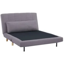 Divano Letto 2 Posti In Tessuto Grigio - STREVI -Negozio al dettaglio VIDAXL || HOMCOM || Songmics 59284735 5