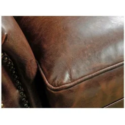 Poltrona 100% Pelle Marrone - EDOUARD -Negozio al dettaglio VIDAXL || HOMCOM || Songmics 59285797 4