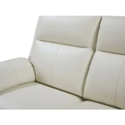 Divano Relax 3 Posti In Pelle Di Bufalo - Avorio - PAKITA -Negozio al dettaglio VIDAXL || HOMCOM || Songmics 59286584 4